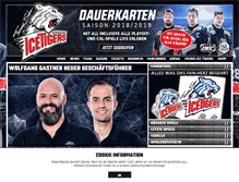 Tablet Screenshot of icetigers.de